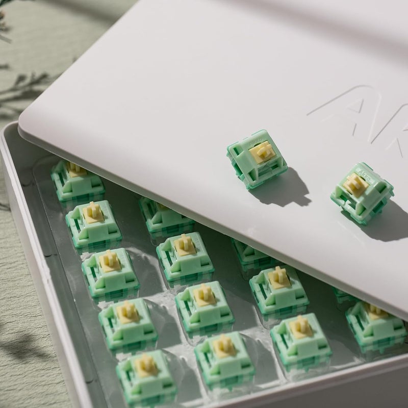 AKKO Tactile Keyboard Switches Cilantro Switch 5-Pin for Mechanical Gaming Keyboard Pre-Lubed 36gf (45pcs) - Image 5